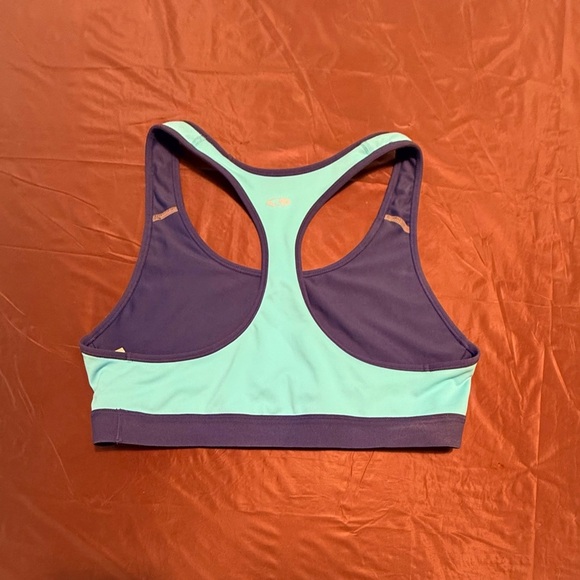 Champion Green and Blue Sports Bra Racerback Design Size XL - Picture 3 of 6